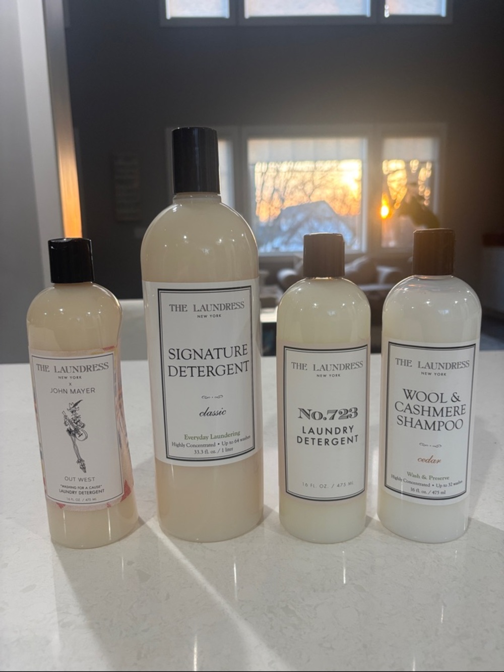 The Laundress Cream Laundry Care Bottle Set